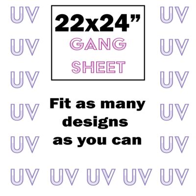 UV DTF Gang Sheet 22x24" Thumbnail